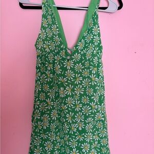 Love Tree Green Floral Women's Dress